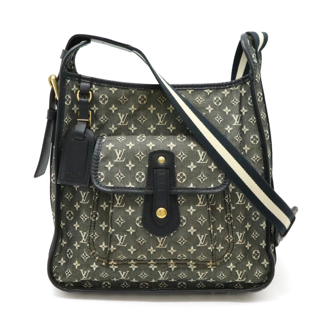 LOUIS VUITTON Monogram Buzas Marie Kate Crossbody Bag Canvas Leather Noir Black